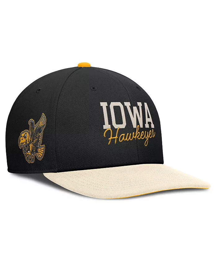 Мужская черно-кремовая бейсболка Iowa Hawkeyes Pro Legacy Script Snapback Nike
Мужская черно-кремовая бейсболка Iowa Hawkeyes Pro Legacy Script Snapback Nike