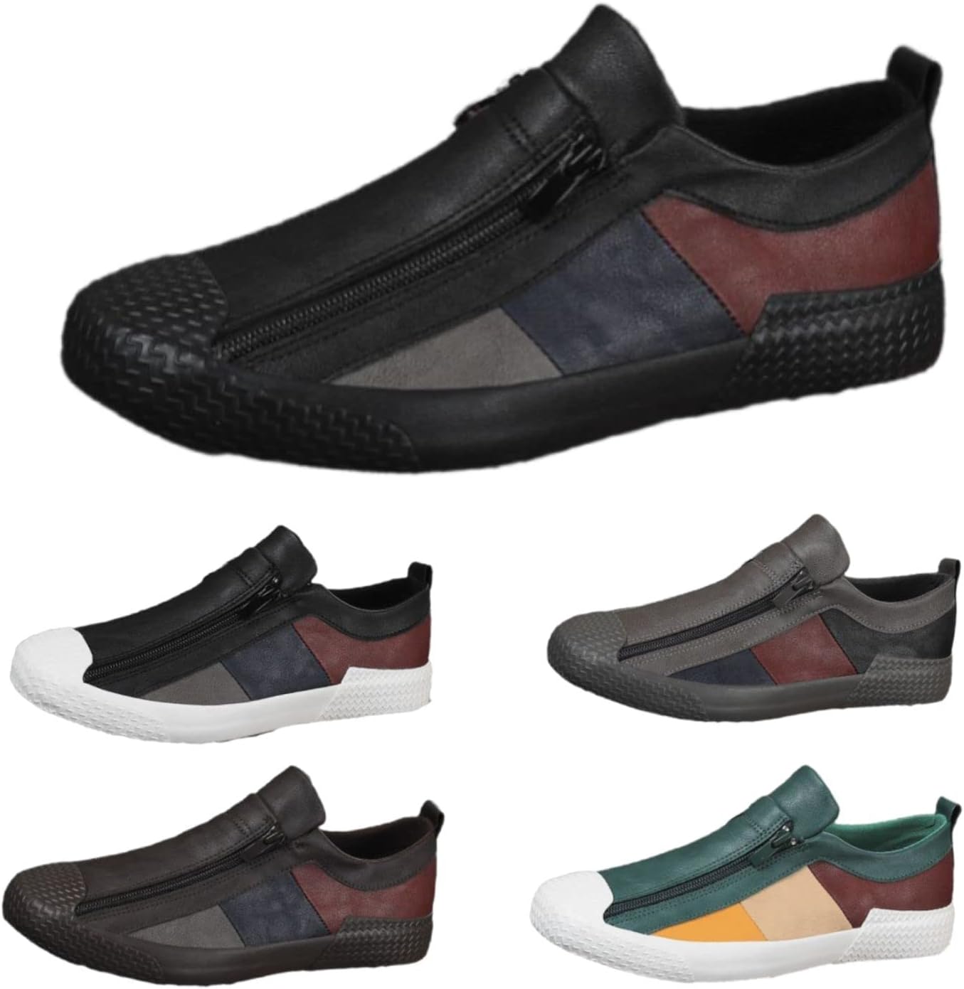 Мужские кожаные слипоны с молнией Удобные и дышащие кожаные балетки для прогулок Модная универсальная повседневная обувь Devilangel, черный
Мужские кожаные слипоны с молнией Удобные и дышащие кожаные балетки для прогулок Модная универсальная повседневная обувь Devilangel, черный