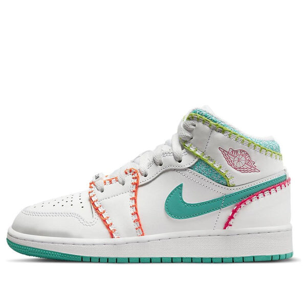 Кроссовки 1 средний размер Air Jordan, белый 
Кроссовки 1 средний размер Air Jordan, белый