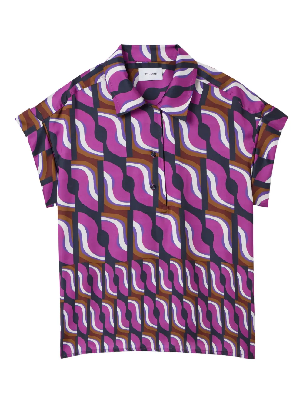 Рубашка поло с принтом 70's Block St. John, фиолетовый
Рубашка поло с принтом 70's Block St. John, фиолетовый