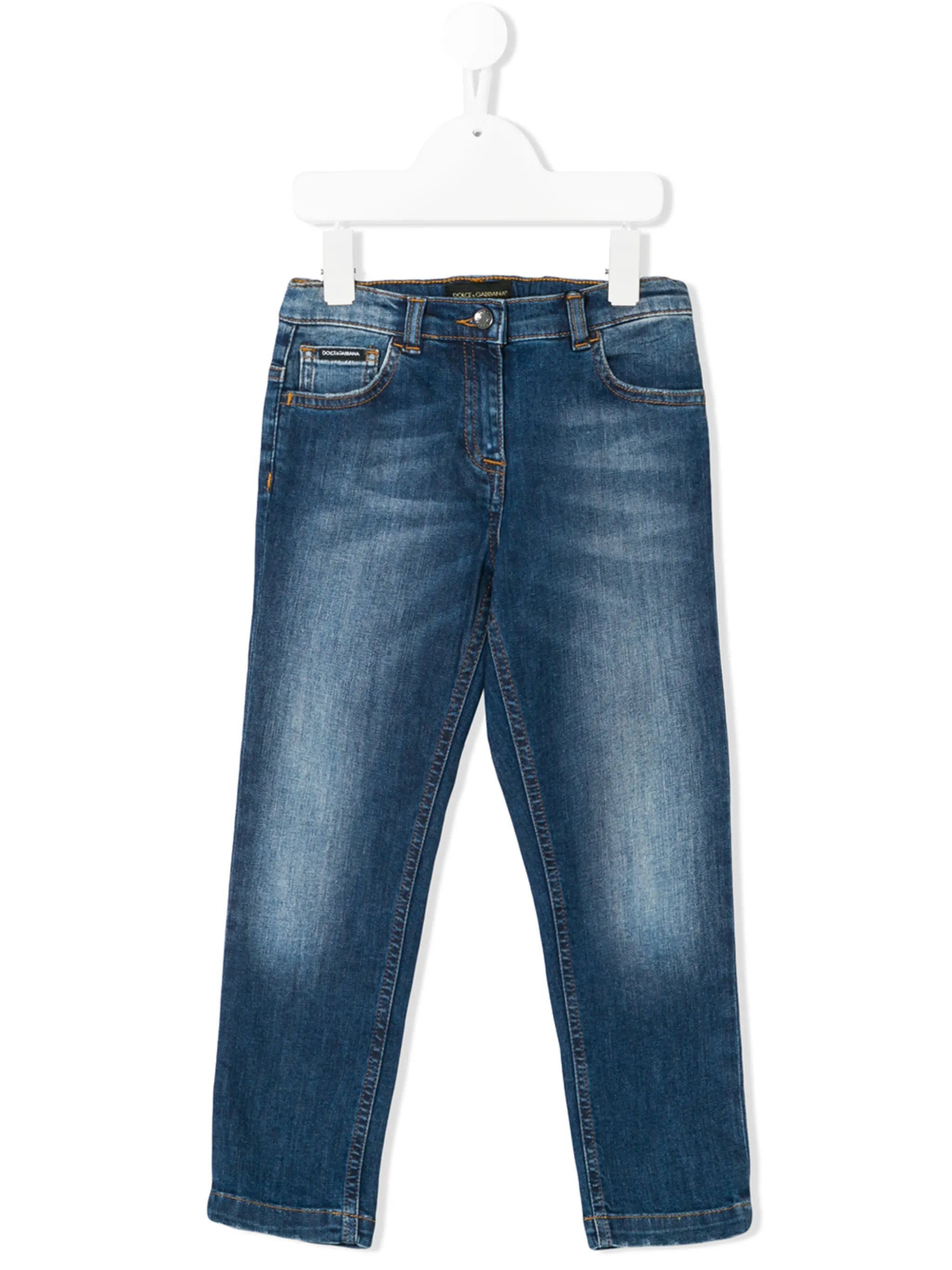 Джинсы с выцветшим эффектом Dolce & Gabbana Kids, синий
Джинсы с выцветшим эффектом Dolce & Gabbana Kids, синий
