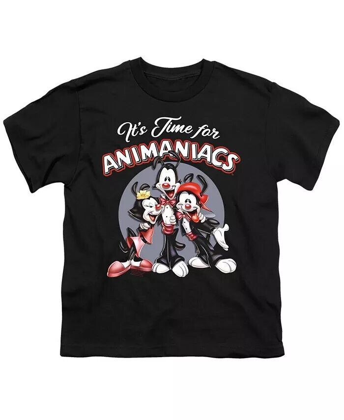 Мальчики, пришло время для футболка с коротким рукавом Animaniacs, черный
Мальчики, пришло время для футболка с коротким рукавом Animaniacs, черный