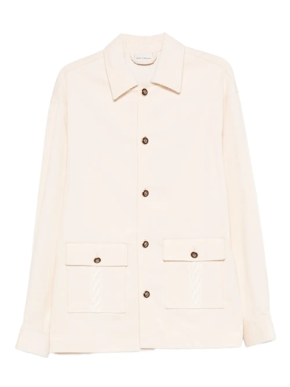 Вельветовая куртка с карманами Drôle De Monsieur, кремовый
Вельветовая куртка с карманами Drôle De Monsieur, кремовый