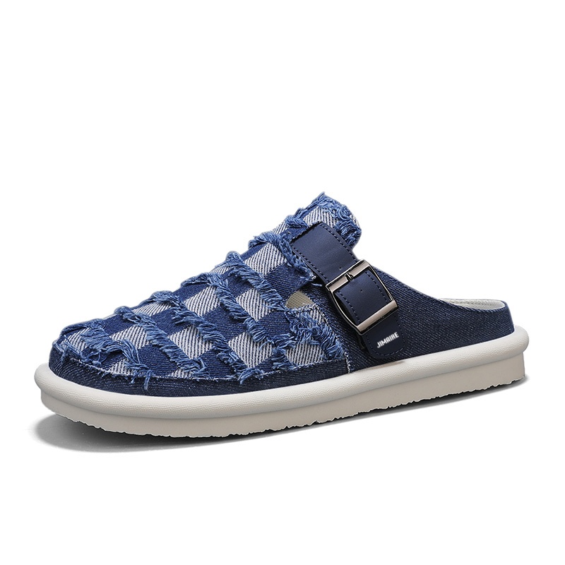 Мужские сандалии с закрытым носком, противоскользящие, с прострочкой King Jinmai, Dark Blue
Мужские сандалии с закрытым носком, противоскользящие, с прострочкой King Jinmai, Dark Blue