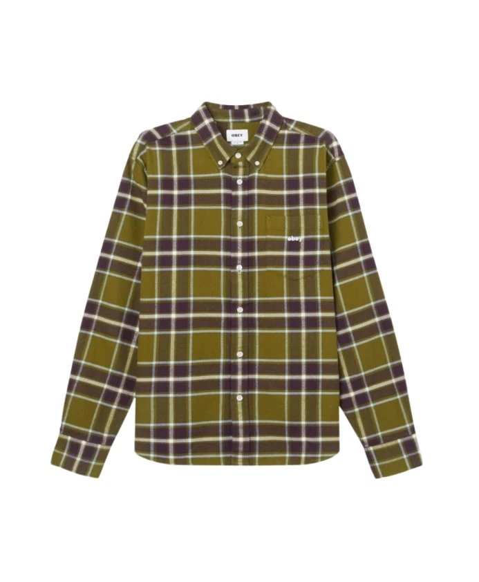 Зеленая клетчатая рубашка Wilson, тканая Obey, зеленый
Зеленая клетчатая рубашка Wilson, тканая Obey, зеленый