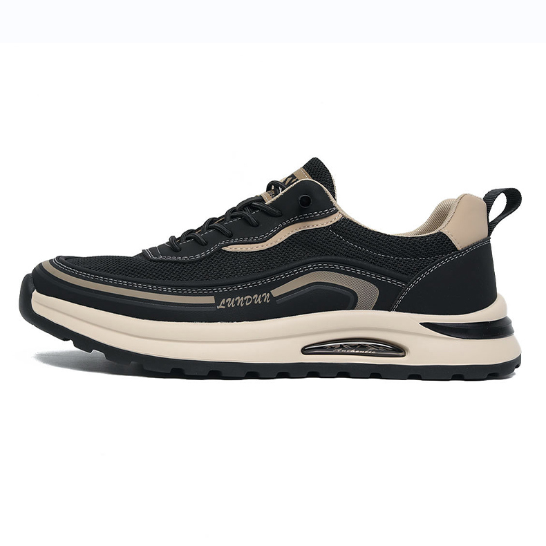 Износостойкие, дышащие, поддерживающие, легкие, низкие повседневные туфли, мужские, черные SENJIALUO, Black 
Износостойкие, дышащие, поддерживающие, легкие, низкие повседневные туфли, мужские, черные SENJIALUO, Black