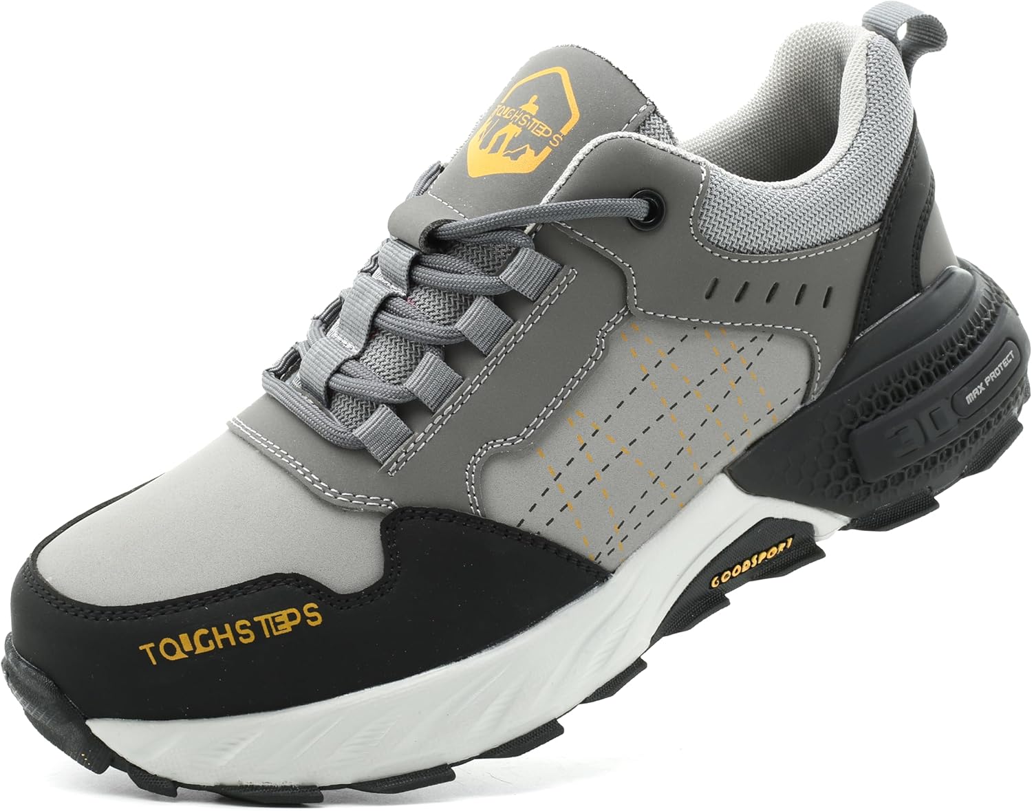 Стальные ботинки с защитным носком для мужчин и женщин, пробоотталкивающие кроссовки, легкие, удобные, неразрушимые утилитарные обувь Toughsteps, серый
Стальные ботинки с защитным носком для мужчин и женщин, пробоотталкивающие кроссовки, легкие, удобные, неразрушимые утилитарные обувь Toughsteps, серый