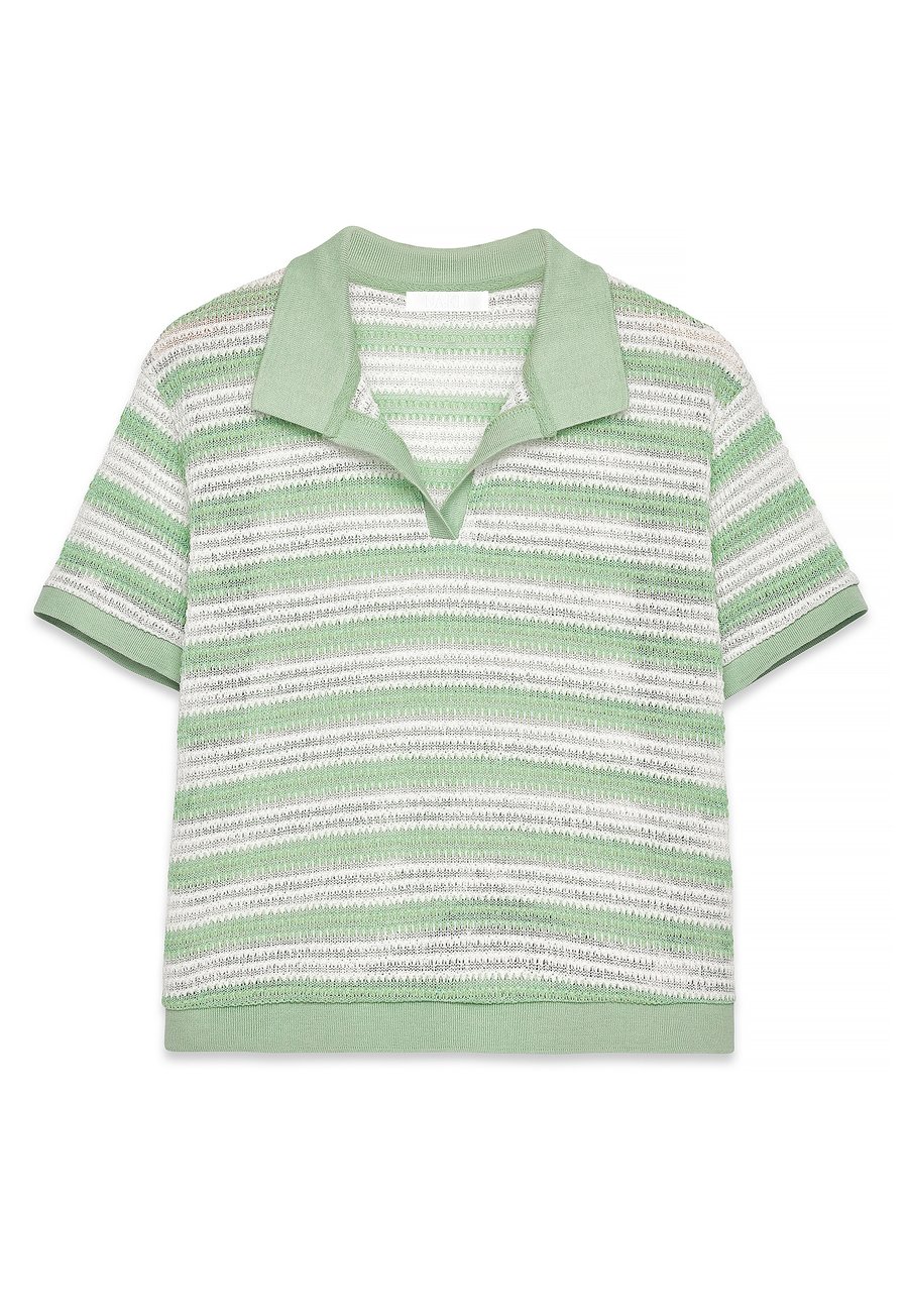 Поло NA-KD COLLAR SHORT SLEEVE, Green Stripe/Green
Поло NA-KD COLLAR SHORT SLEEVE, Green Stripe/Green