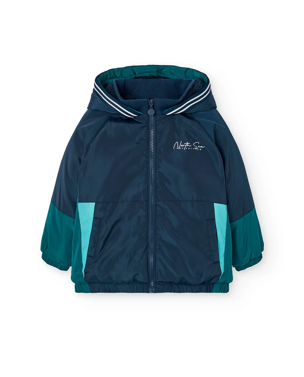 Детская парка с капюшоном и молнией Boboli, темно-синий
Детская парка с капюшоном и молнией Boboli, темно-синий