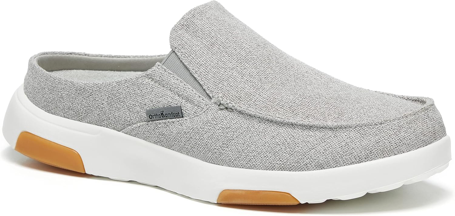 Мужские ортопедические слипоны OrthoComfoot с поддержкой свода стопы: повседневные тапочки при плантарном фасциите для плоскостопия, удобная ортопедическая обувь для облегчения болей в стопе и пятке, серебристо-серый
Мужские ортопедические слипоны OrthoComfoot с поддержкой свода стопы: повседневные тапочки при плантарном фасциите для плоскостопия, удобная ортопедическая обувь для облегчения болей в стопе и пятке, серебристо-серый