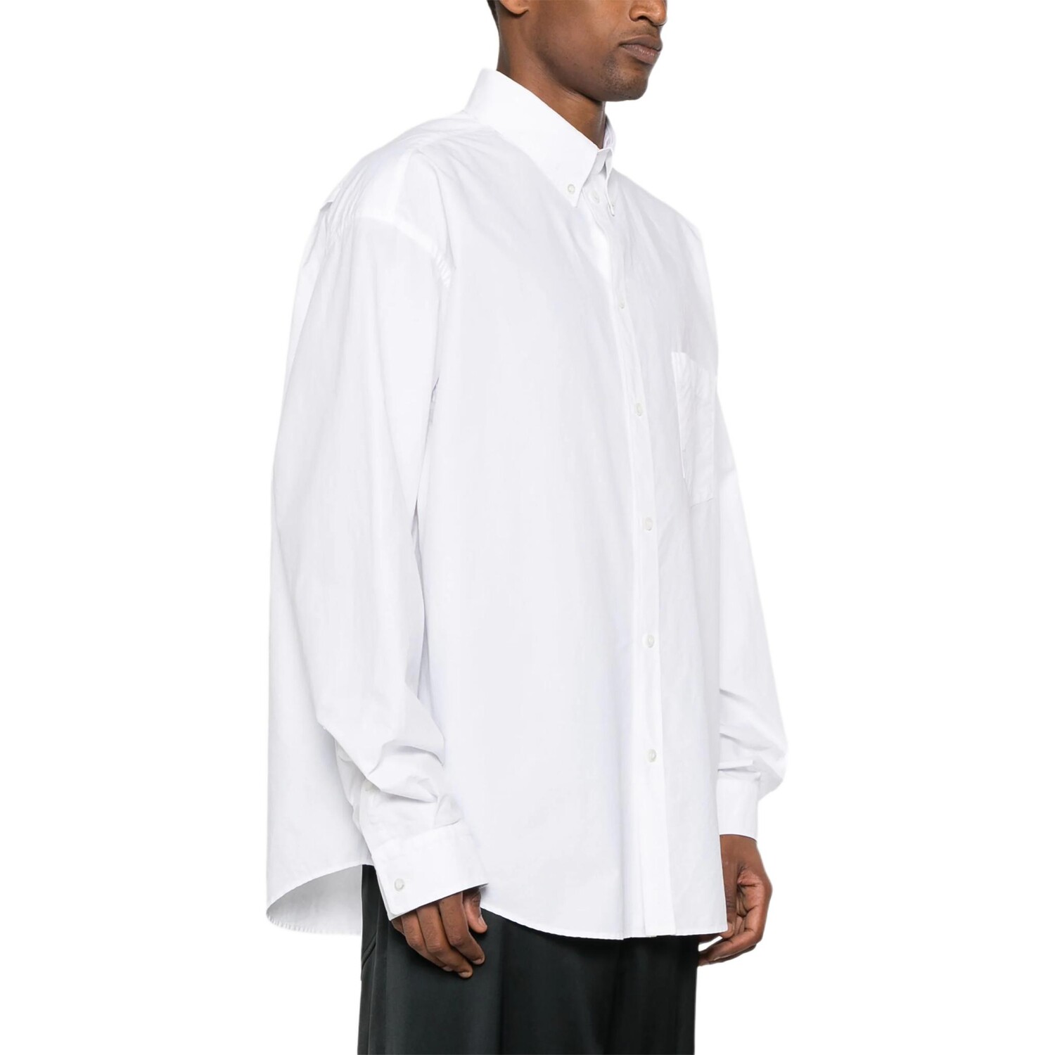 Рубашка мужская белая Balenciaga, белый 
Рубашка мужская белая Balenciaga, белый