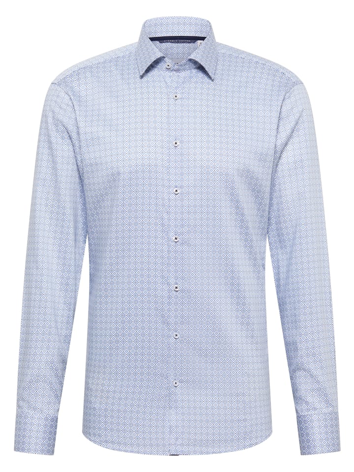 Eterna Приталенная рубашка небесно-голубого цвета
Eterna Приталенная рубашка небесно-голубого цвета