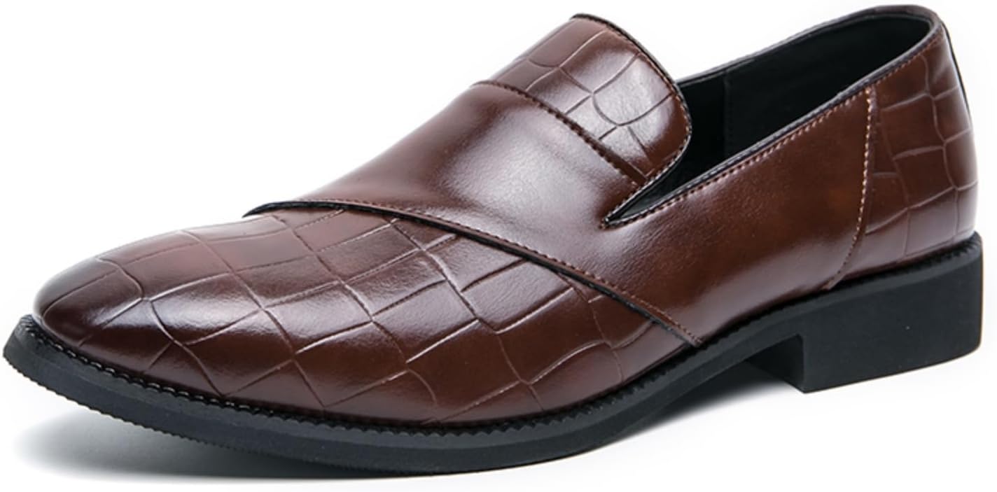 Мужские лоферы из кожи с узором под крокодила- слипоны для деловой, свадебной, вечерней, выпускной, вождения и повседневной носки Kelibasi, коричневый
Мужские лоферы из кожи с узором под крокодила- слипоны для деловой, свадебной, вечерней, выпускной, вождения и повседневной носки Kelibasi, коричневый
