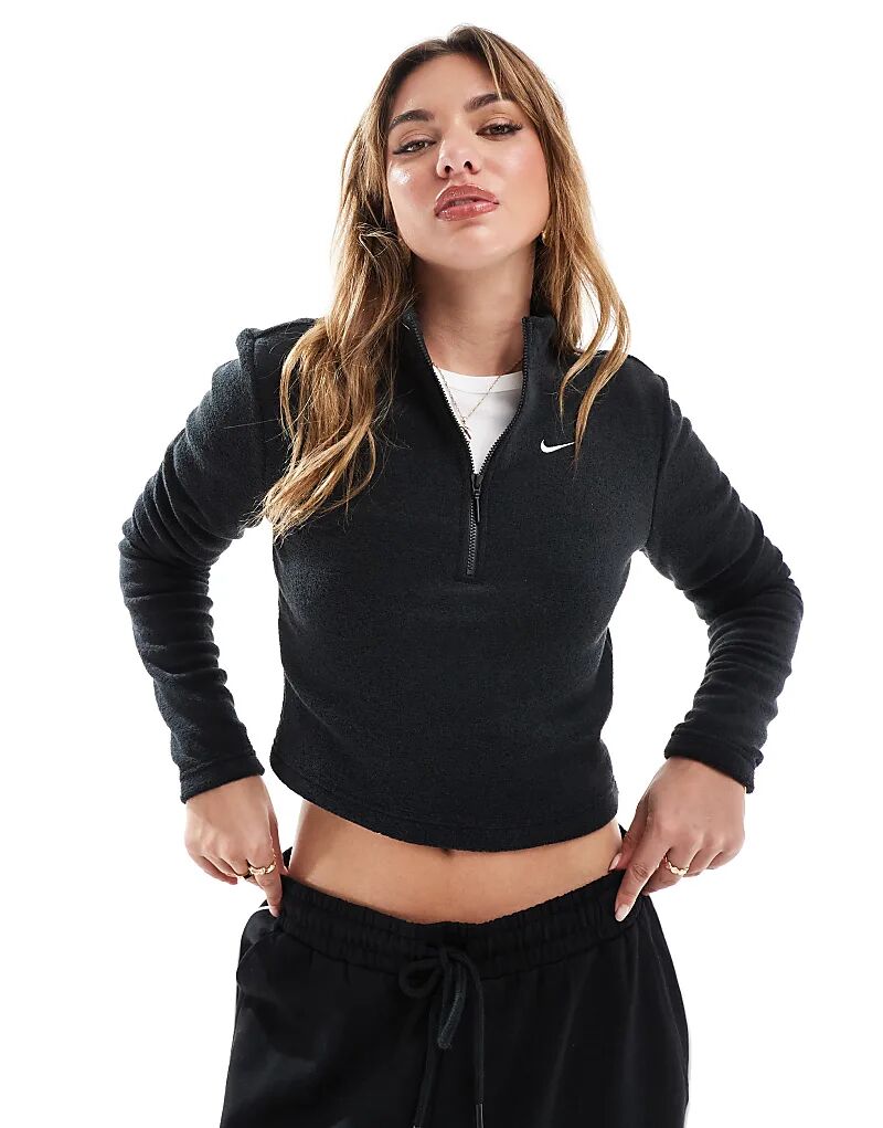 Флисовый топ Phoenix с длинными рукавами и застежкой-молнией на 1/2 черного цвета Nike
Флисовый топ Phoenix с длинными рукавами и застежкой-молнией на 1/2 черного цвета Nike
