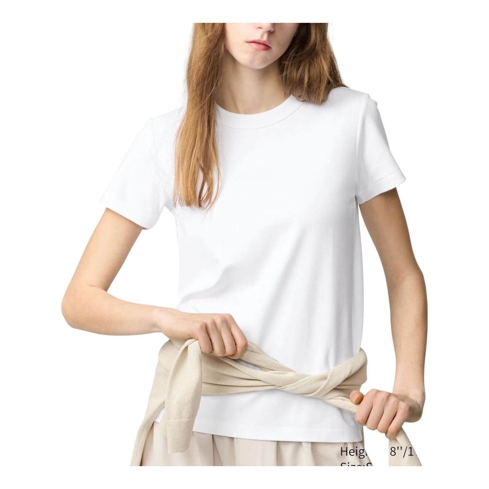 (WMNS) Футболка UNIQLO с круглым вырезом, белая
(WMNS) Футболка UNIQLO с круглым вырезом, белая