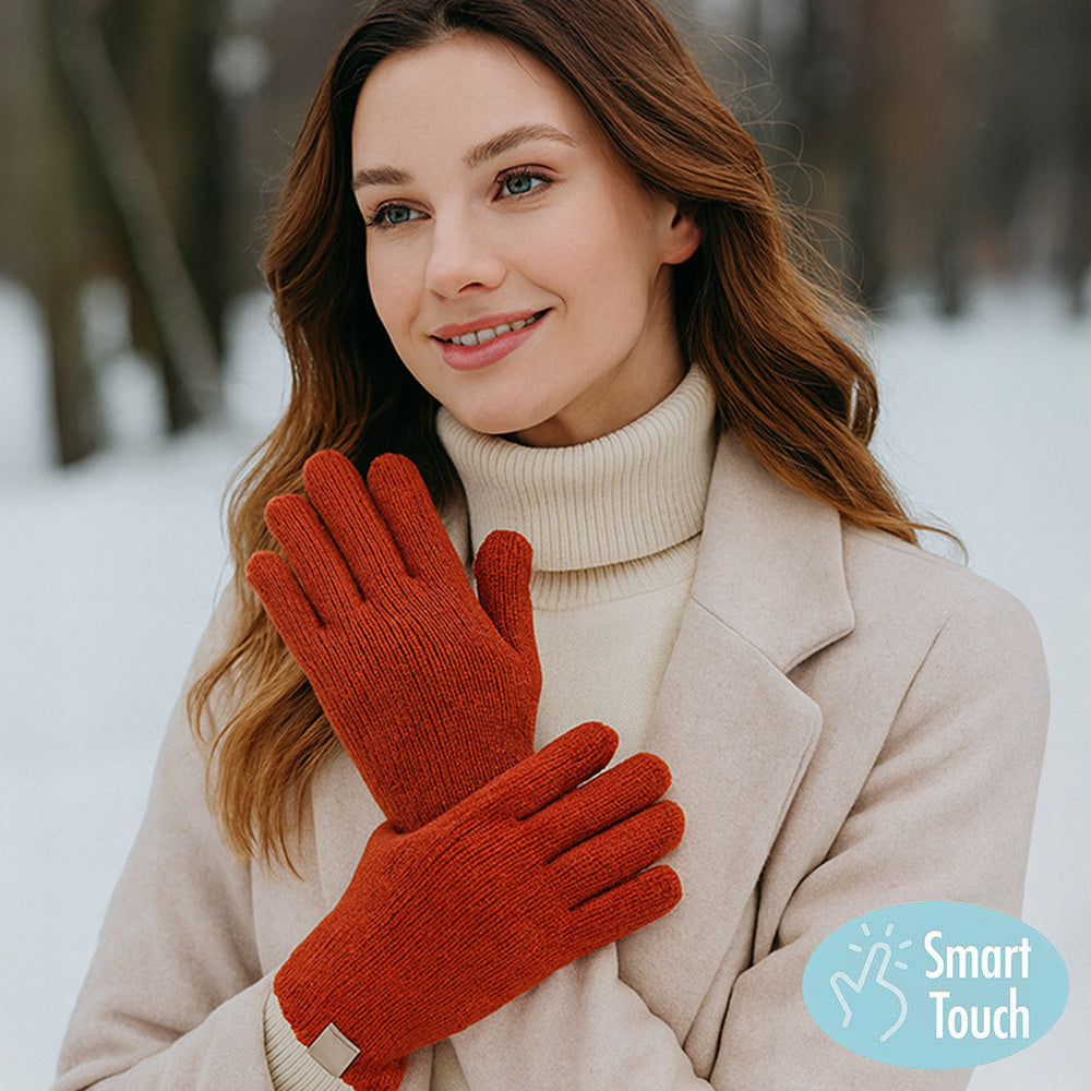 Перчатки Smart Touch из ребристого трикотажа Fashnzfab, бургундия
Перчатки Smart Touch из ребристого трикотажа Fashnzfab, бургундия