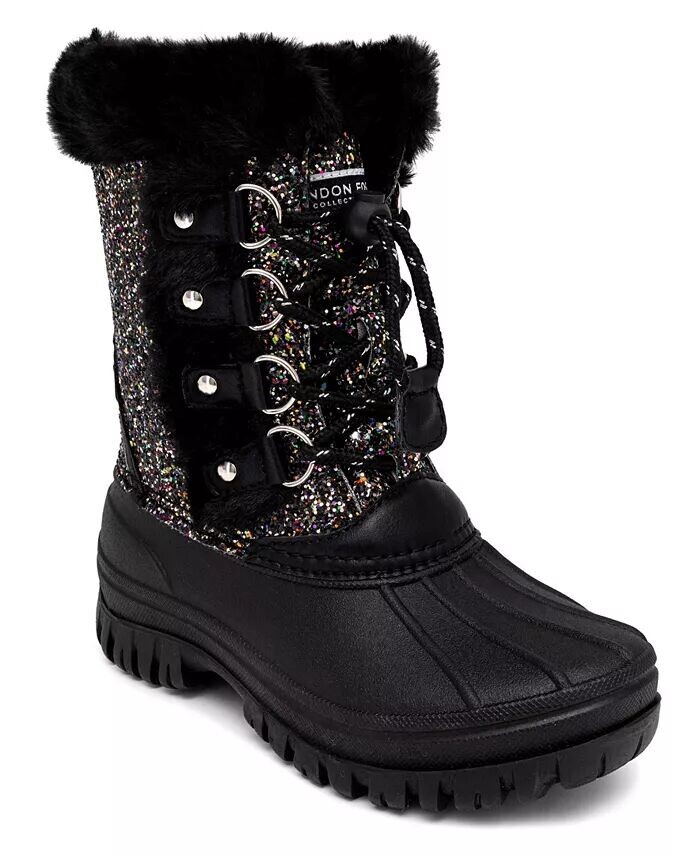 Ботинки Idina Duck Lace Up Boots для маленьких и больших девочек London Fog, черный
Ботинки Idina Duck Lace Up Boots для маленьких и больших девочек London Fog, черный