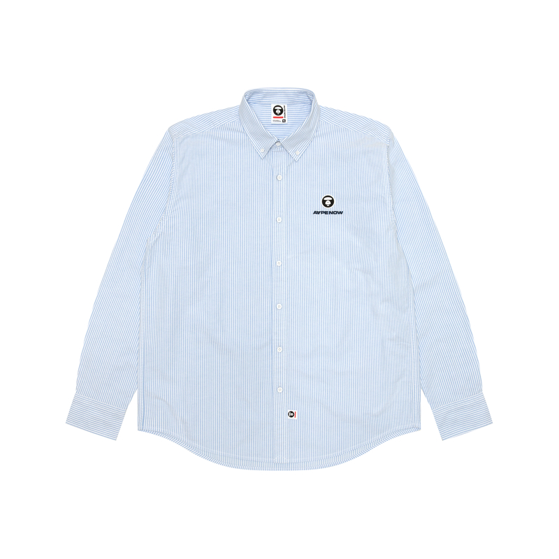 Рубашка с нашивкой логотипа A Bathing APE и полосками Aape, синий
Рубашка с нашивкой логотипа A Bathing APE и полосками Aape, синий