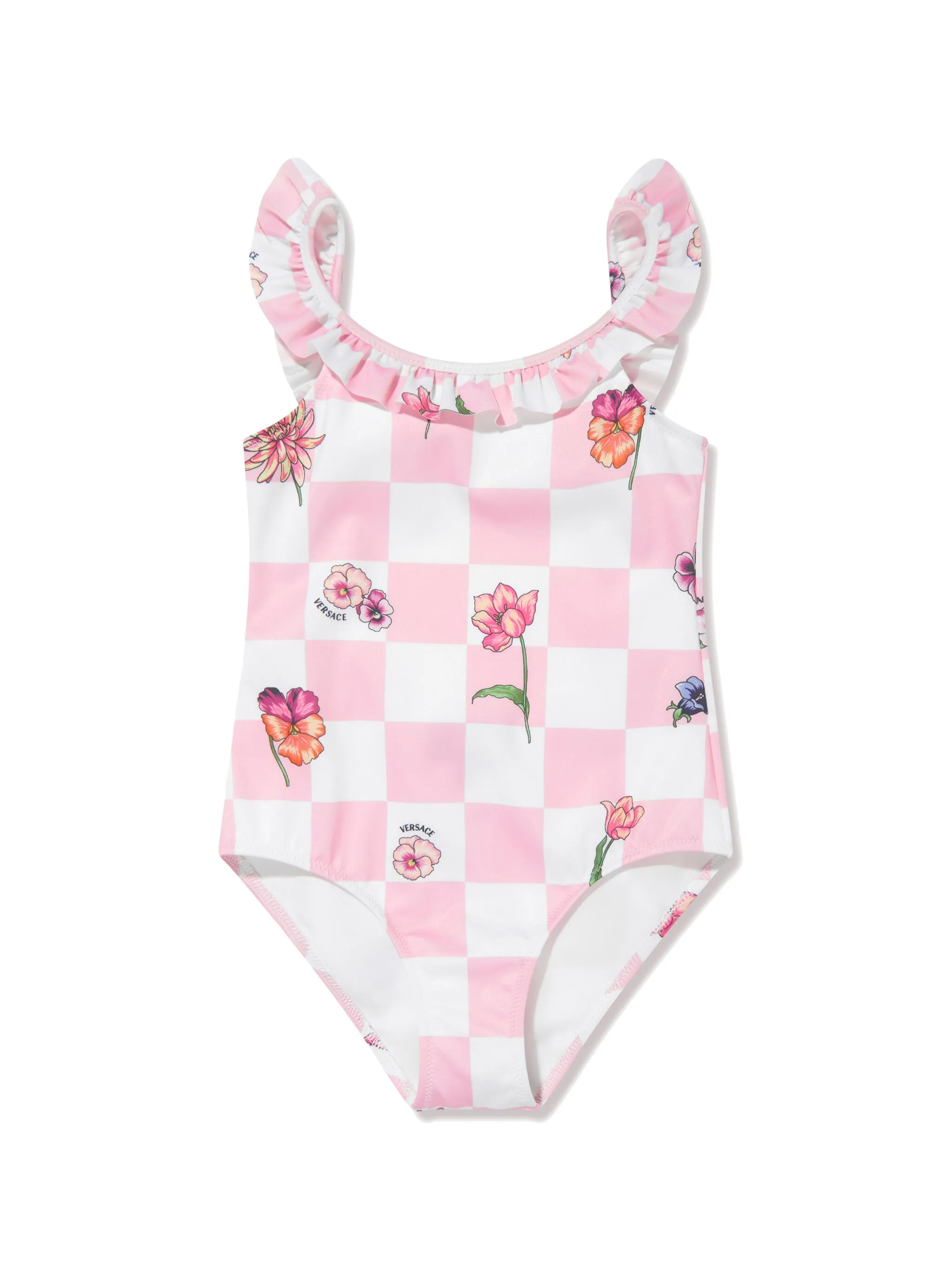 Купальник Blossom в клетку Versace Kids, розовый
Купальник Blossom в клетку Versace Kids, розовый
