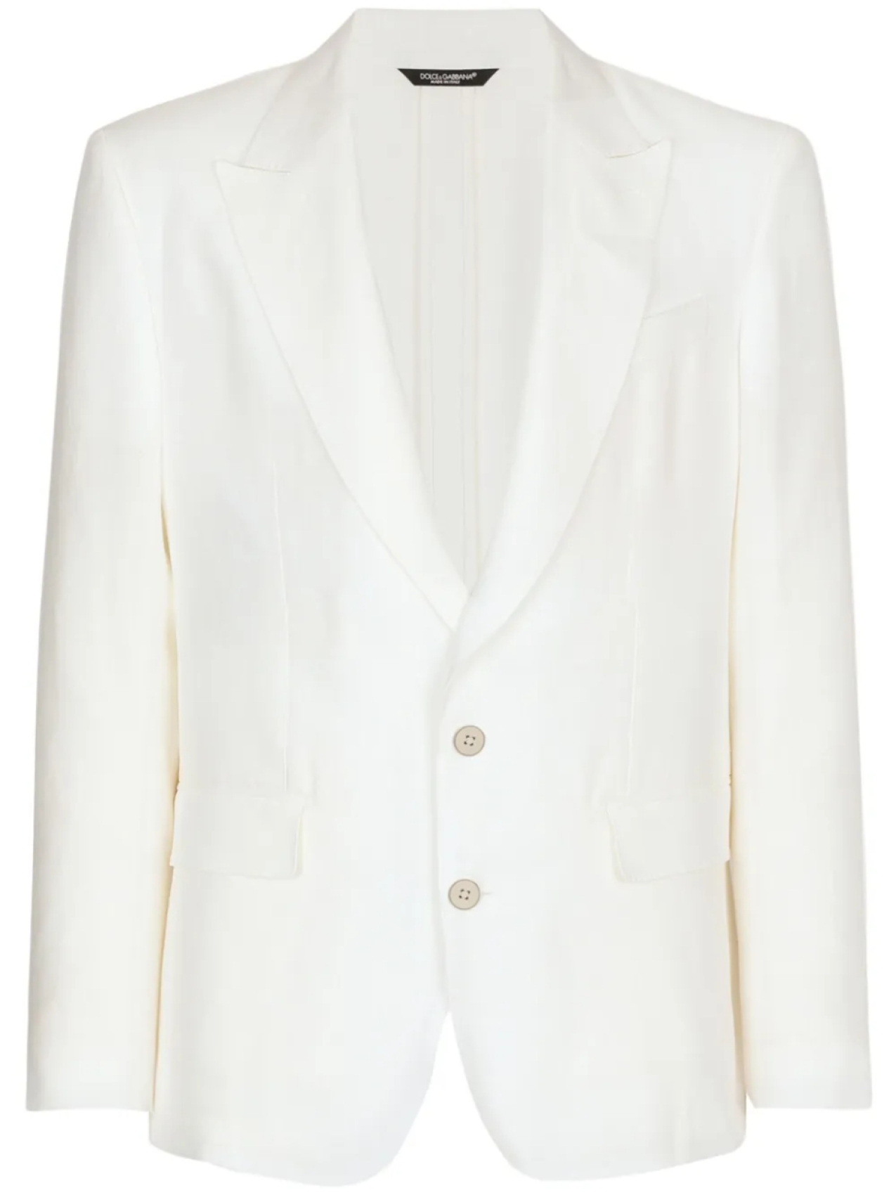 Льняной однобортный пиджак Dolce & Gabbana, белый
Льняной однобортный пиджак Dolce & Gabbana, белый