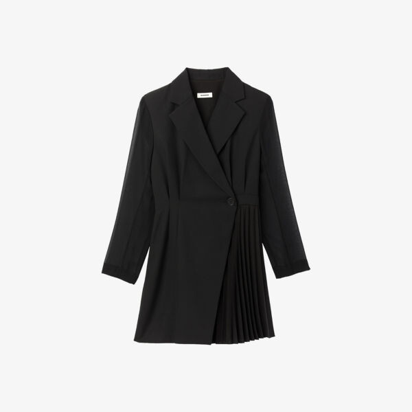 Мини-платье с запахом из ткани и смесовой шерсти Sandro, цвет noir / gris
Мини-платье с запахом из ткани и смесовой шерсти Sandro, цвет noir / gris