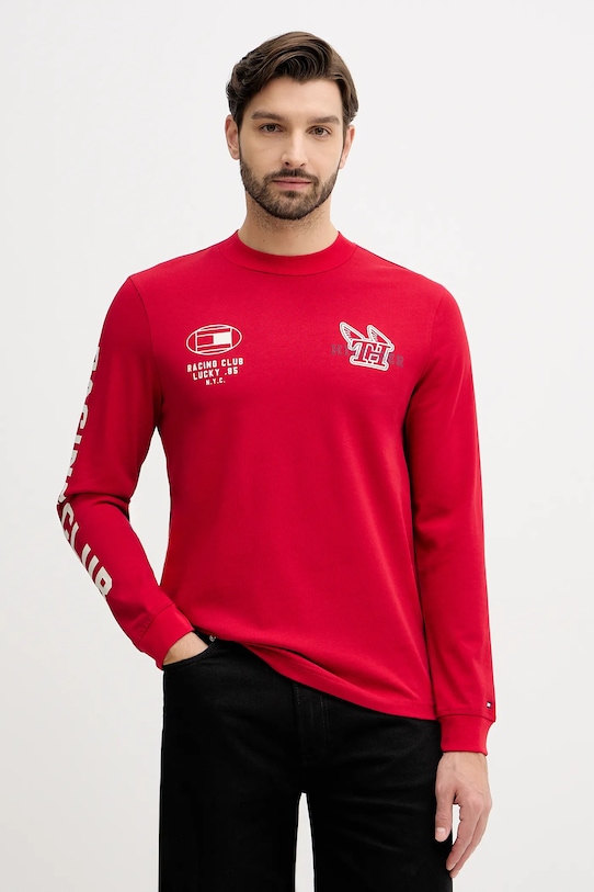 Хлопковый лонгслив Tommy Hilfiger, красный
Хлопковый лонгслив Tommy Hilfiger, красный
