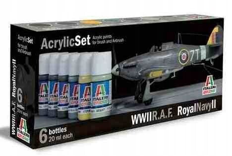 R.A.F./Royal Navy II - набор акриловых красок, Italeri 444AP 
R.A.F./Royal Navy II - набор акриловых красок, Italeri 444AP