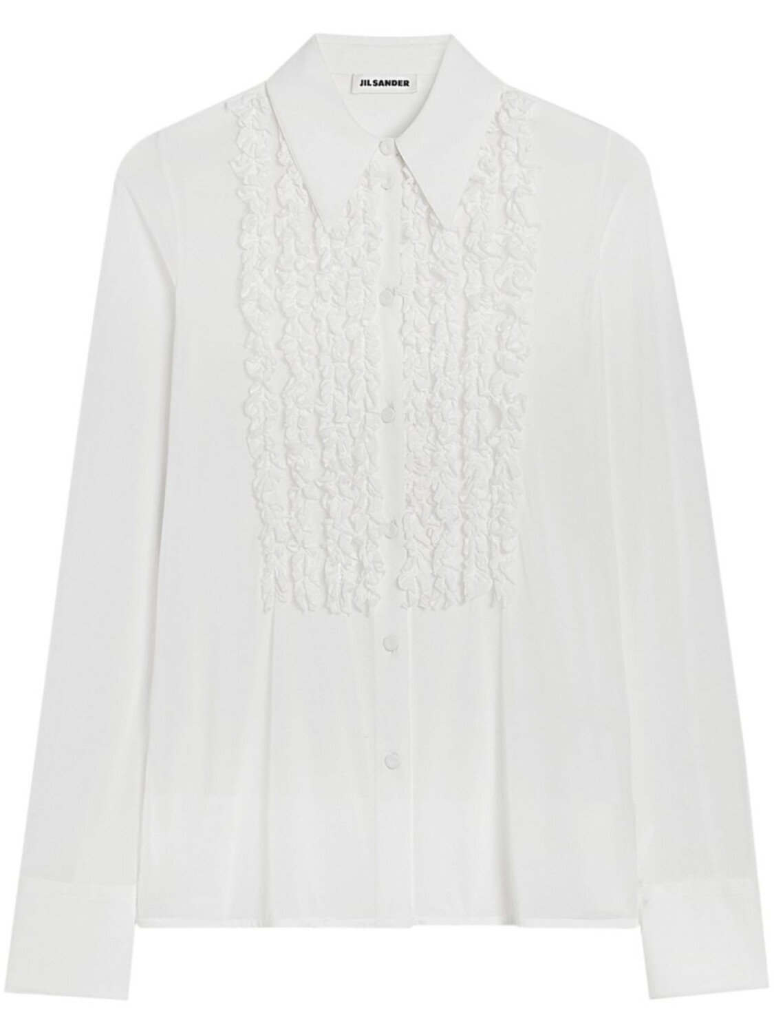 Jil Sander рубашка с длинными рукавами и оборками, белый
Jil Sander рубашка с длинными рукавами и оборками, белый