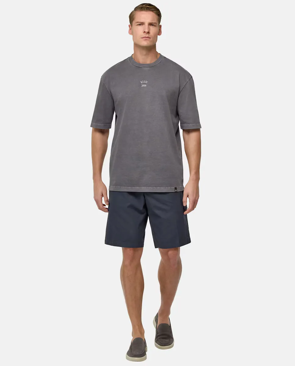 Мужские хлопковые шорты-бермуды Boggi Milano, чёрный
Мужские хлопковые шорты-бермуды Boggi Milano, чёрный