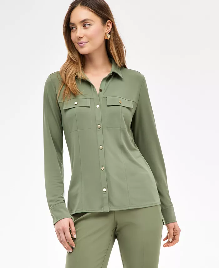 Женская вязаная рубашка Utility I.N.C. International Concepts, зеленый
Женская вязаная рубашка Utility I.N.C. International Concepts, зеленый