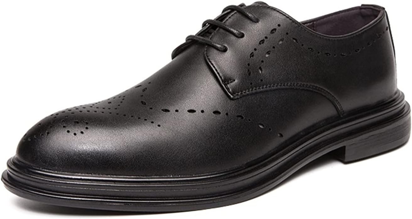 Мужские туфли ZUZALA Oxford с шнуровкой, крыльями и перфорацией, тисненые, с круглым носком, дерби, резиновая подошва, противоскользящие, низкие, для делового стиля, черный
Мужские туфли ZUZALA Oxford с шнуровкой, крыльями и перфорацией, тисненые, с круглым носком, дерби, резиновая подошва, противоскользящие, низкие, для делового стиля, черный
