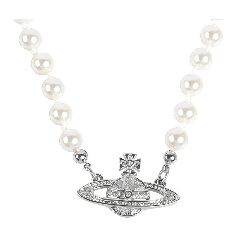 Колье-чокер Vivienne Westwood Mini Bas Relief Pearl, серебристый
Колье-чокер Vivienne Westwood Mini Bas Relief Pearl, серебристый