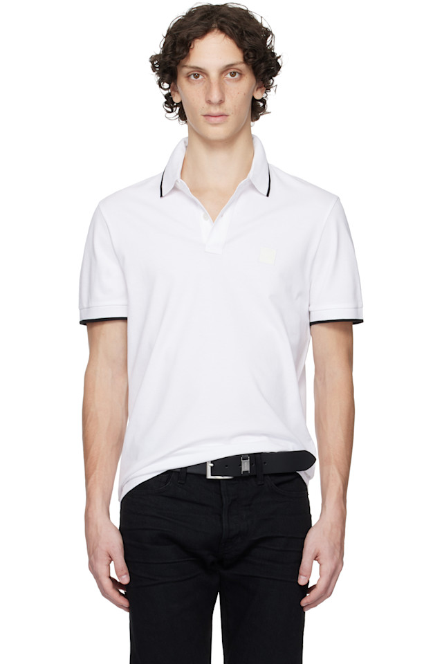Облегающая пике-поло из стрейч-хлопка Boss, белый
Облегающая пике-поло из стрейч-хлопка Boss, белый