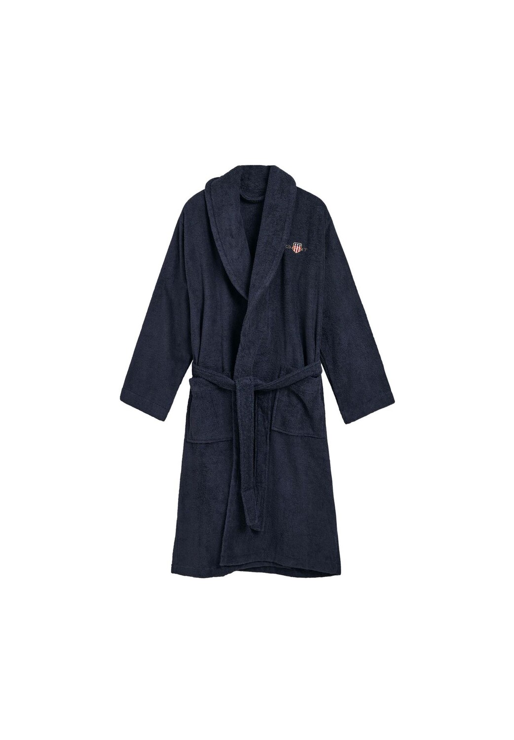 Халат унисекс - ARCHIVE SHIELD TERRY ROBE, шалевой воротник, махровая ткань, натуральный хлопок GANT, темно-синий
Халат унисекс - ARCHIVE SHIELD TERRY ROBE, шалевой воротник, махровая ткань, натуральный хлопок GANT, темно-синий