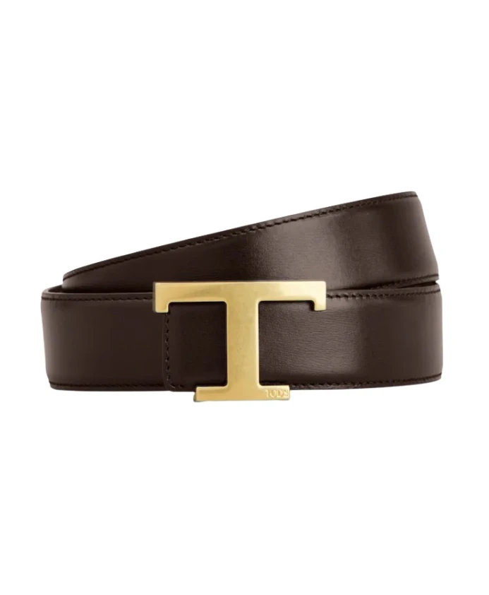Двусторонний кожаный ремень с Т-образной пряжкой. Tod'S, коричневый
Двусторонний кожаный ремень с Т-образной пряжкой. Tod'S, коричневый
