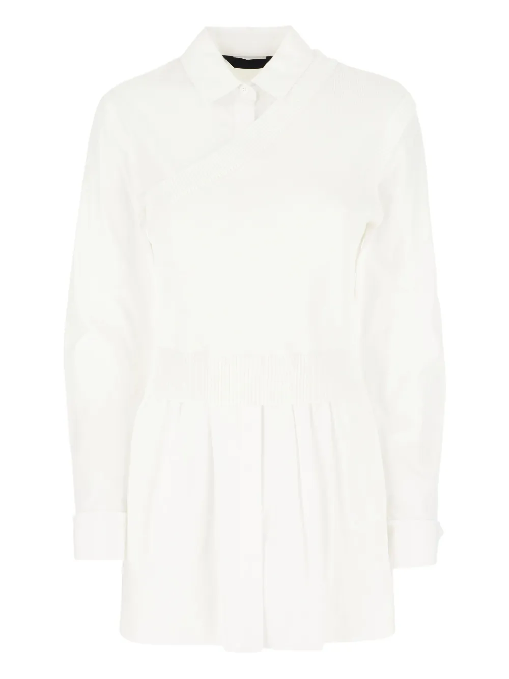 Рубашка с асимметричными складками Juun.J, белый
Рубашка с асимметричными складками Juun.J, белый