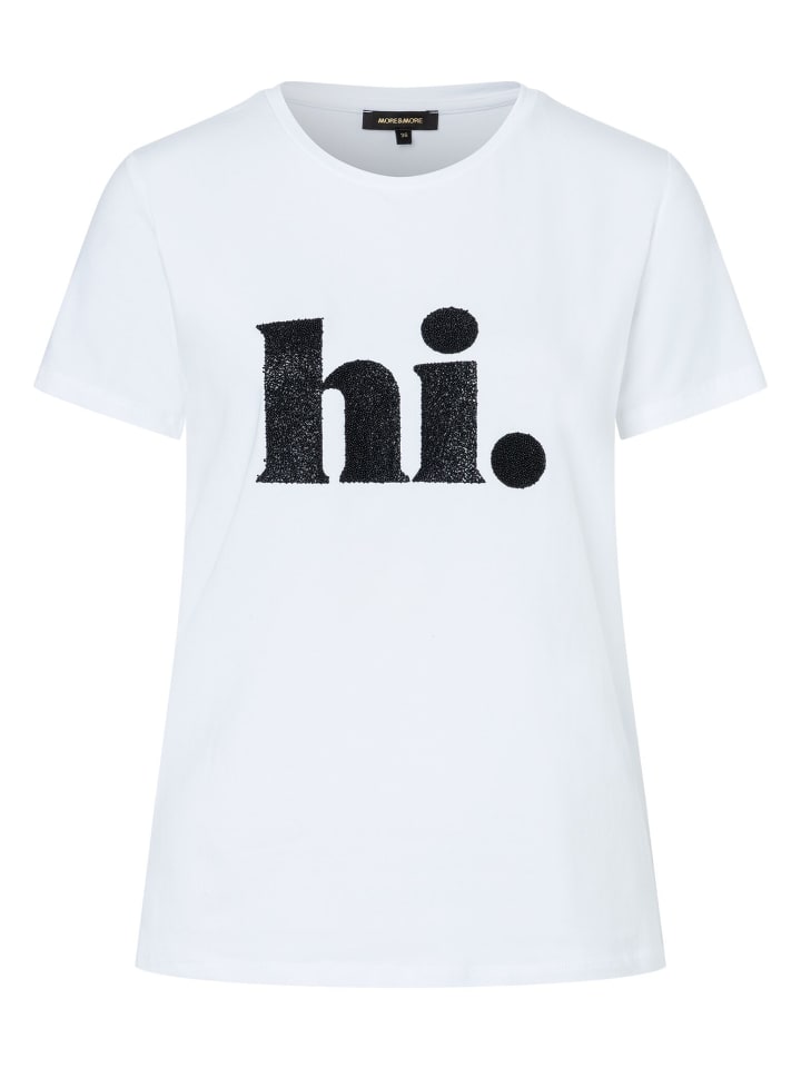 More & More Белая футболка с короткими рукавами, Белый, More & More Белая футболка с короткими рукавами
More & More Белая футболка с короткими рукавами, Белый, More & More Белая футболка с короткими рукавами