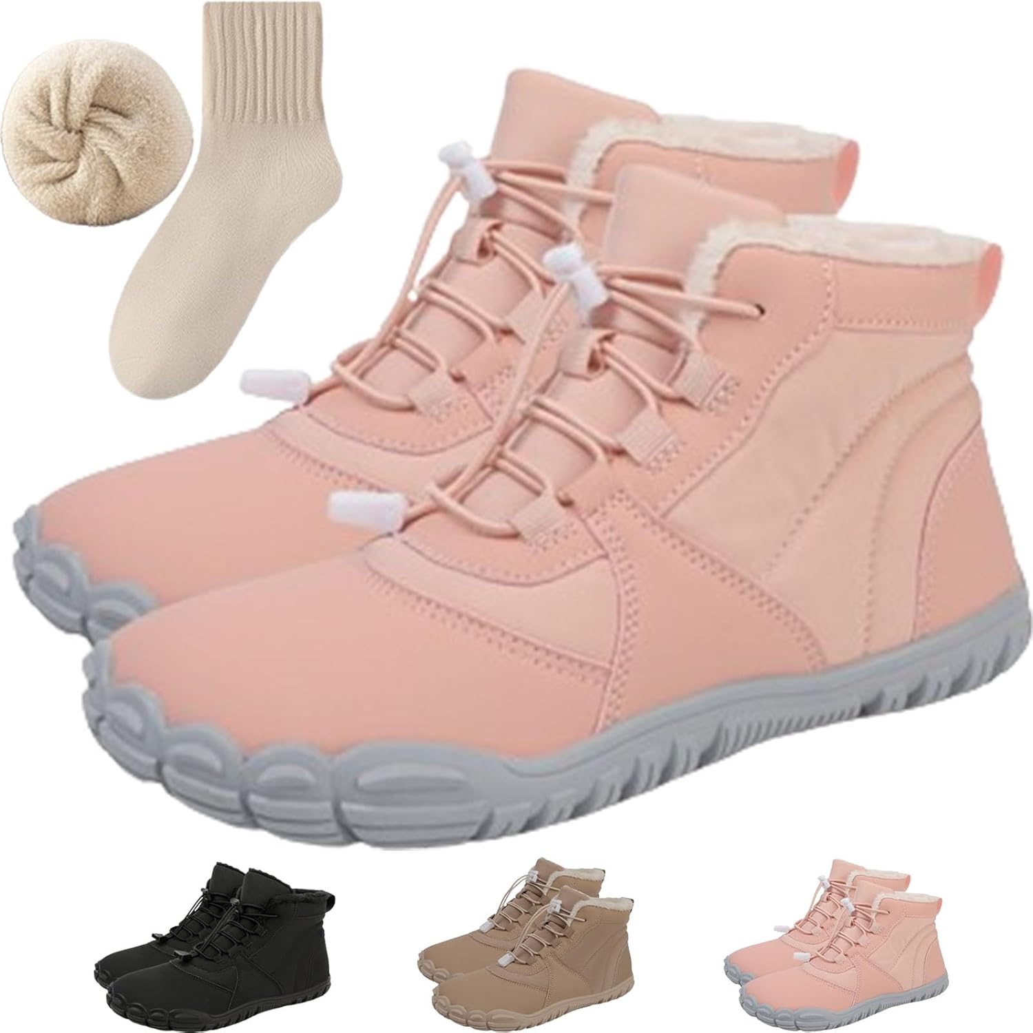 Зимние походные ботинки для женщин и мужчин, водонепроницаемые, теплые, повседневные снежные, с нескользящей подошвой, минималистичная обувь для прогулок на открытом воздухе Generic, розовый
Зимние походные ботинки для женщин и мужчин, водонепроницаемые, теплые, повседневные снежные, с нескользящей подошвой, минималистичная обувь для прогулок на открытом воздухе Generic, розовый