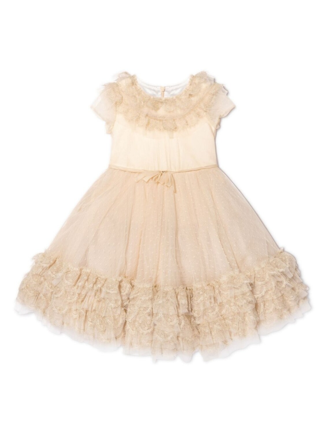 Marchesa Trimmed Plumetis-tulle dress, нейтральный цвет
Marchesa Trimmed Plumetis-tulle dress, нейтральный цвет