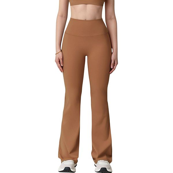 Женские брюки с высокой талией и расклешенными штанинами, гладкая ткань, бесшовный пояс, для активного отдыха и дома Anna-Kaci, Brown
Женские брюки с высокой талией и расклешенными штанинами, гладкая ткань, бесшовный пояс, для активного отдыха и дома Anna-Kaci, Brown