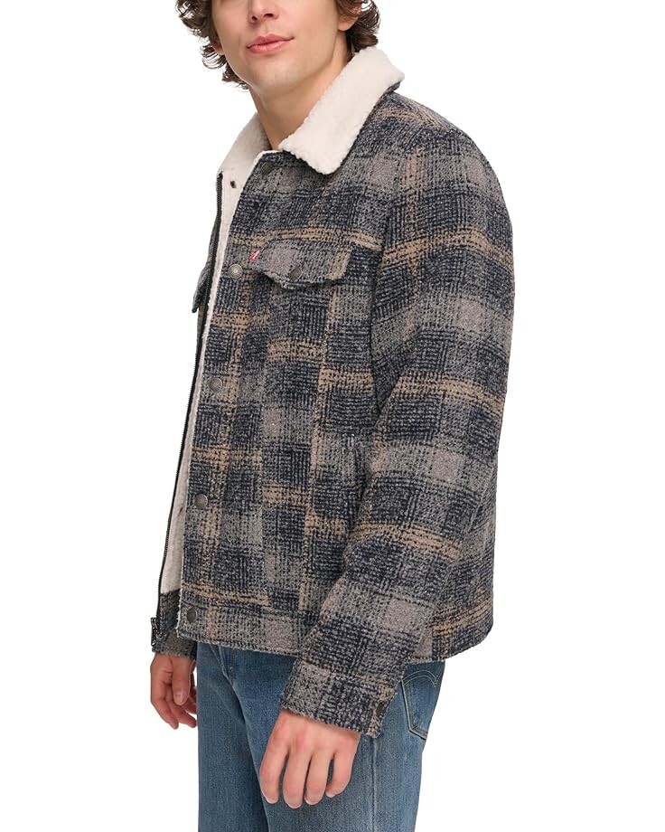 Куртка Levi's Varsity Two-Pocket Wool Blend/Faux Leather Jacket, цвет Blue Plaid
Куртка Levi's Varsity Two-Pocket Wool Blend/Faux Leather Jacket, цвет Blue Plaid