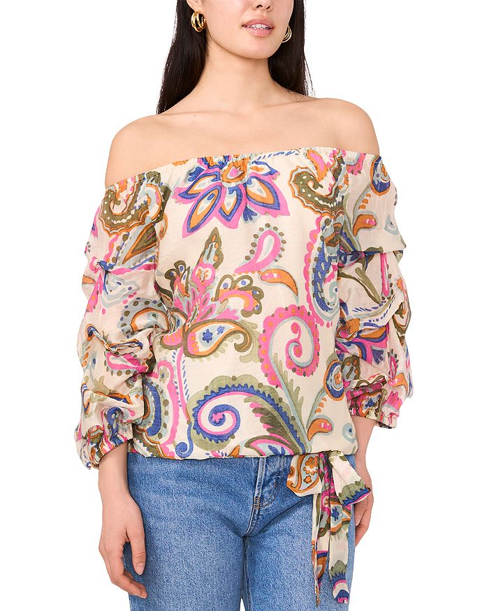 Топ с открытыми плечами и рукавами-пузырями VINCE CAMUTO, мультиколор
Топ с открытыми плечами и рукавами-пузырями VINCE CAMUTO, мультиколор