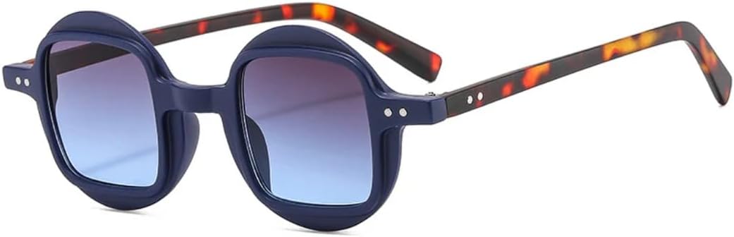 Модные круглые женские солнцезащитные очки в стиле ретро-панк, квадратные, с прозрачными градиентными линзами, защита от УФ-излучения UV400, мужские очки с заклепками, двухцветные UATXTAU, Blue Gray Blue
Модные круглые женские солнцезащитные очки в стиле ретро-панк, квадратные, с прозрачными градиентными линзами, защита от УФ-излучения UV400, мужские очки с заклепками, двухцветные UATXTAU, Blue Gray Blue