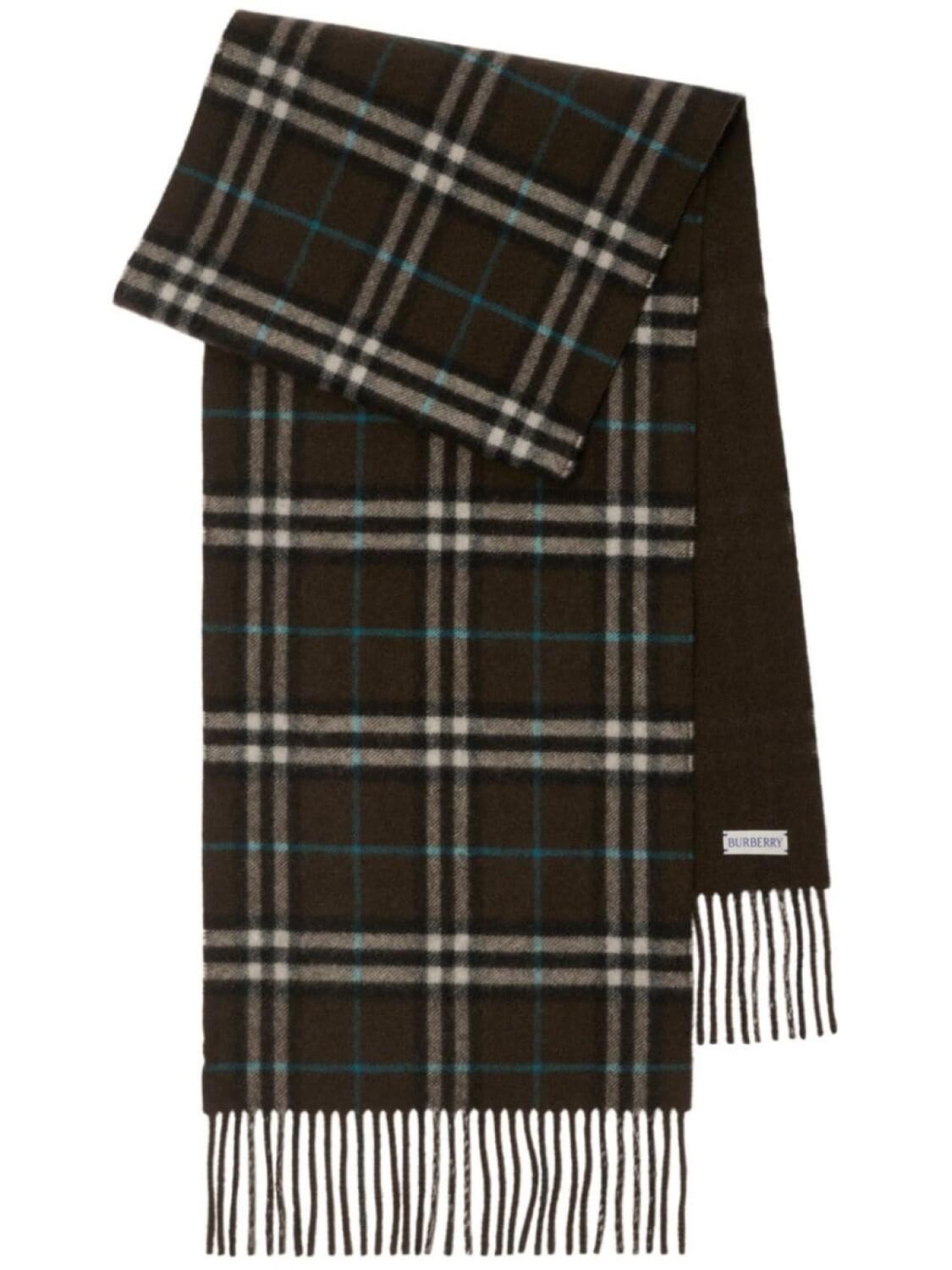 Burberry двусторонний кашемировый шарф в клетку, коричневый
Burberry двусторонний кашемировый шарф в клетку, коричневый