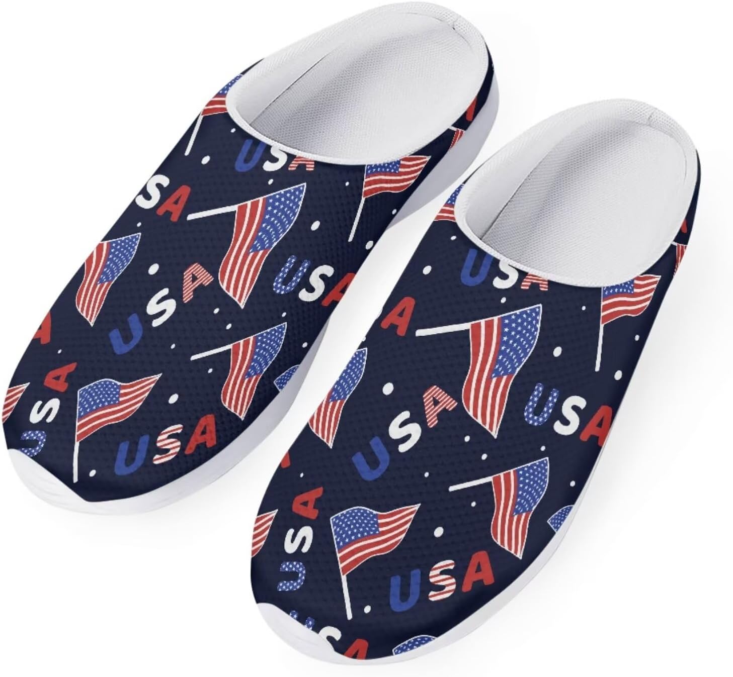 Женские мюли-кроссовки Forchrinse Tropical Hibiscus Palm с сеткой, легкие и дышащие, для прогулок, American Flag Print
Женские мюли-кроссовки Forchrinse Tropical Hibiscus Palm с сеткой, легкие и дышащие, для прогулок, American Flag Print