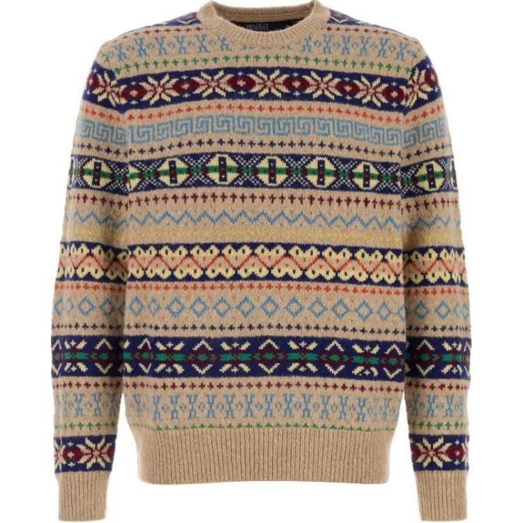 Поло свитер с жаккардовым узором Ralph Lauren, коричневый
Поло свитер с жаккардовым узором Ralph Lauren, коричневый