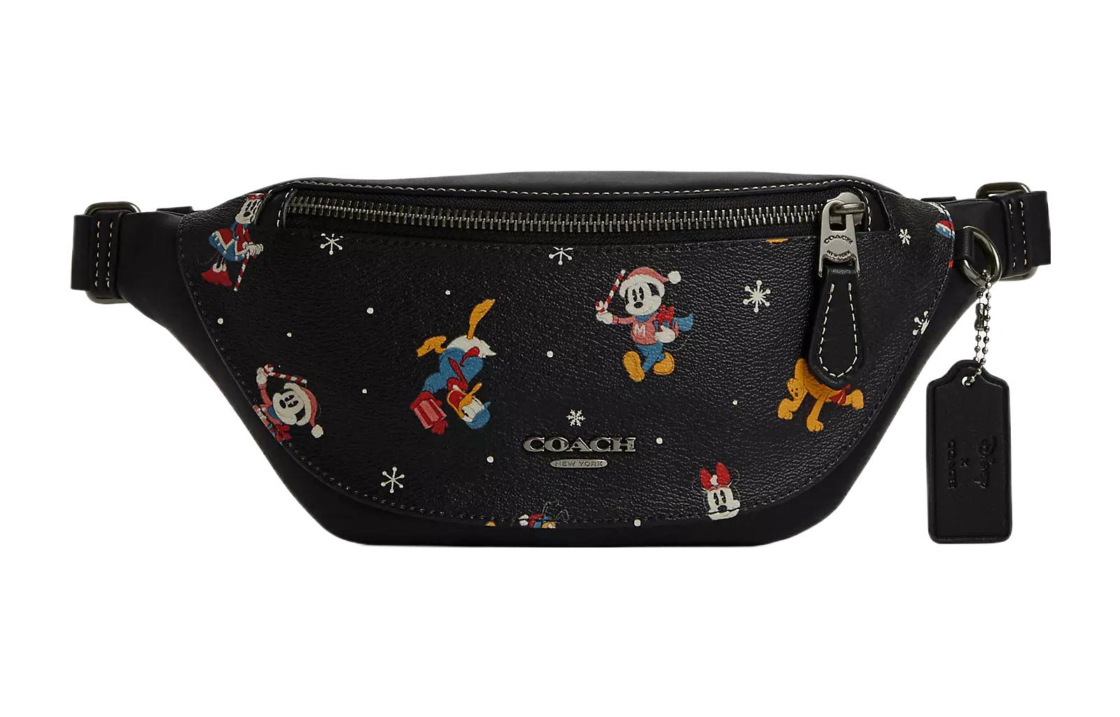 COACH Сумка через плечо на пояс из ткани Уоррен и гладкой телячьей кожи большая женская черная
COACH Сумка через плечо на пояс из ткани Уоррен и гладкой телячьей кожи большая женская черная