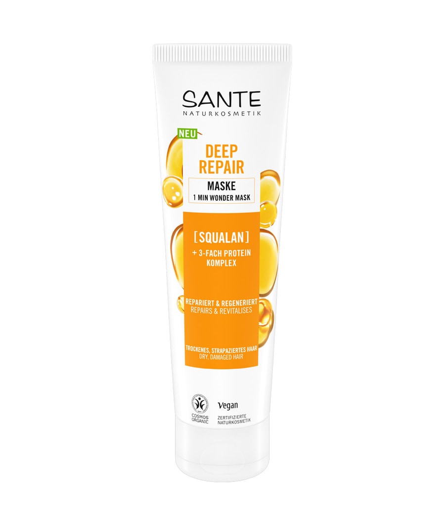 Маска для волос Sante Deep Repair 1 MIN Wonder Mask with Squalane, 150 ml
Маска для волос Sante Deep Repair 1 MIN Wonder Mask with Squalane, 150 ml