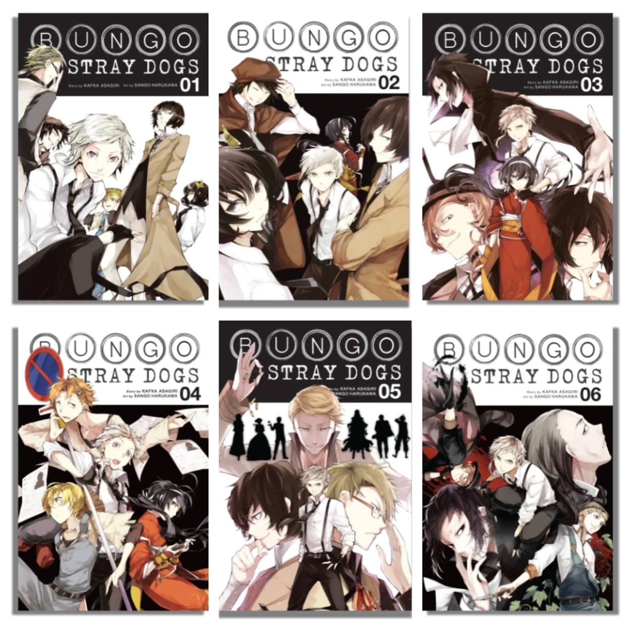 Bungo Stray Dogs Manga 6 Books Set I (Vol.1 - Vol.6) by Kafka Asagiri (Yen Press)
Bungo Stray Dogs Manga 6 Books Set I (Vol.1 - Vol.6) by Kafka Asagiri (Yen Press)
