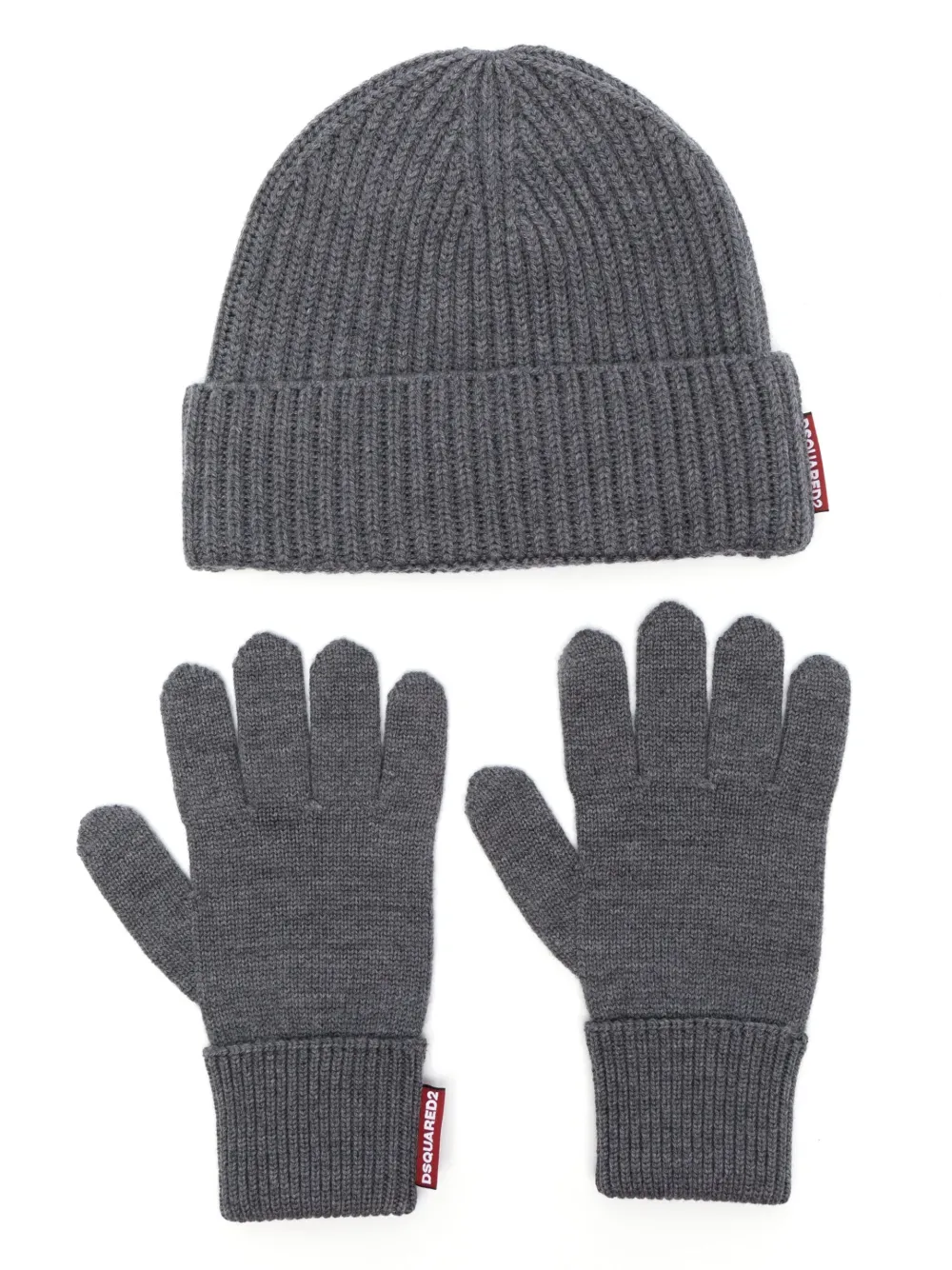 Комплект из шерстяной шапки бини и перчаток DSQUARED2, серый
Комплект из шерстяной шапки бини и перчаток DSQUARED2, серый